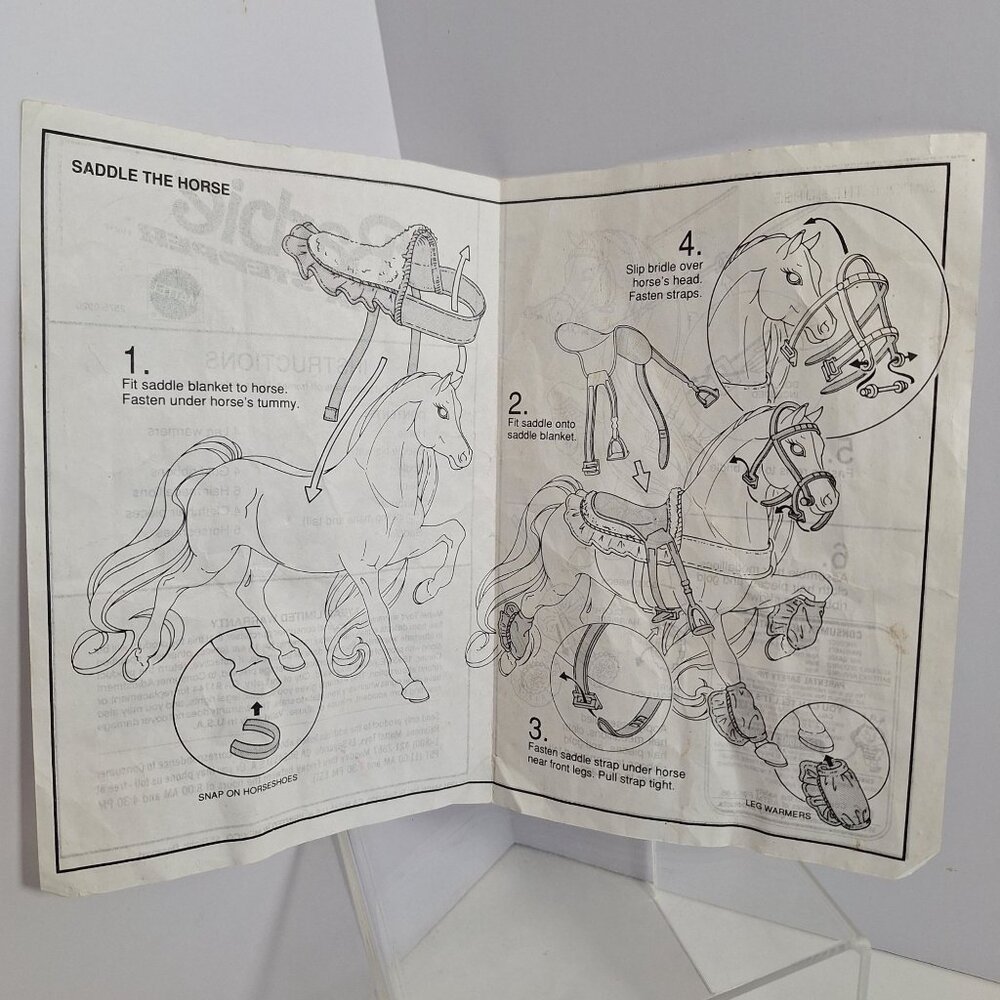 Barbie Star Stepper Horse Instructions Manual 1991 Mattel Vintage - Picture 6 of 10
